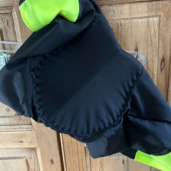 Performance Bike Small Cycling Shorts Padded Athletic Black Lime Neon - Picture 5 of 9